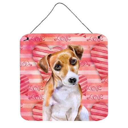 Carolines Treasures Jack Russell Terrier No 2 Love Wall or Door Hanging Prints BB9800DS66